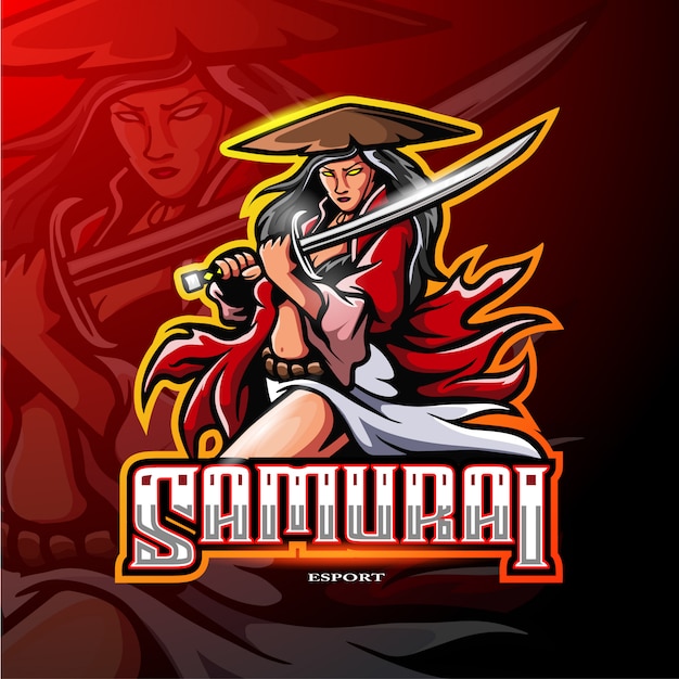 Download Free Samurai Woman Mascot Logo For Electronic Sport Gaming Logo Use our free logo maker to create a logo and build your brand. Put your logo on business cards, promotional products, or your website for brand visibility.