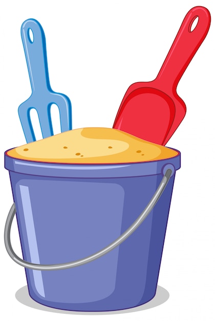 sand bucket with hose