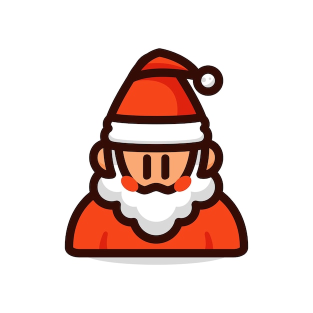 Premium Vector | Santa avatar cartoon vector illustration