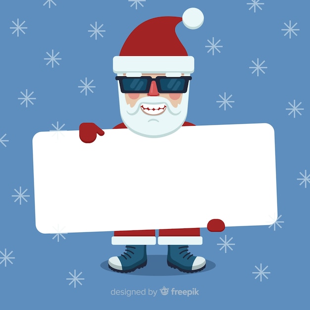 Free Vector | Santa claus board template