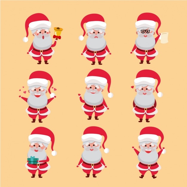 Free Vector | Santa claus designs collection