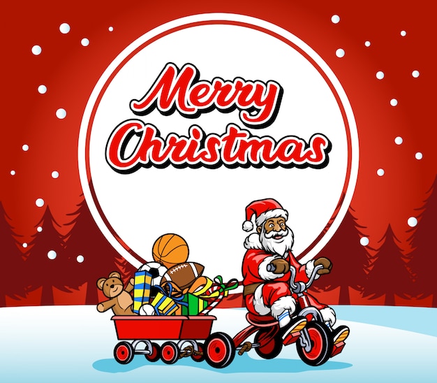 Download Free Santa Claus Ride Bicycle Greeting Christmas Premium Vector Use our free logo maker to create a logo and build your brand. Put your logo on business cards, promotional products, or your website for brand visibility.