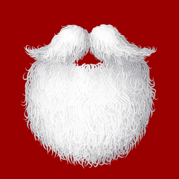 Premium Vector Santa s beard illustration