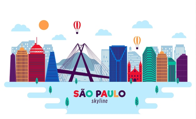 Free Vector | Sao paulo skyline