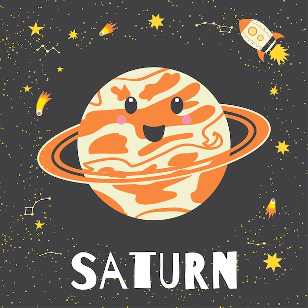 Premium Vector | Saturn