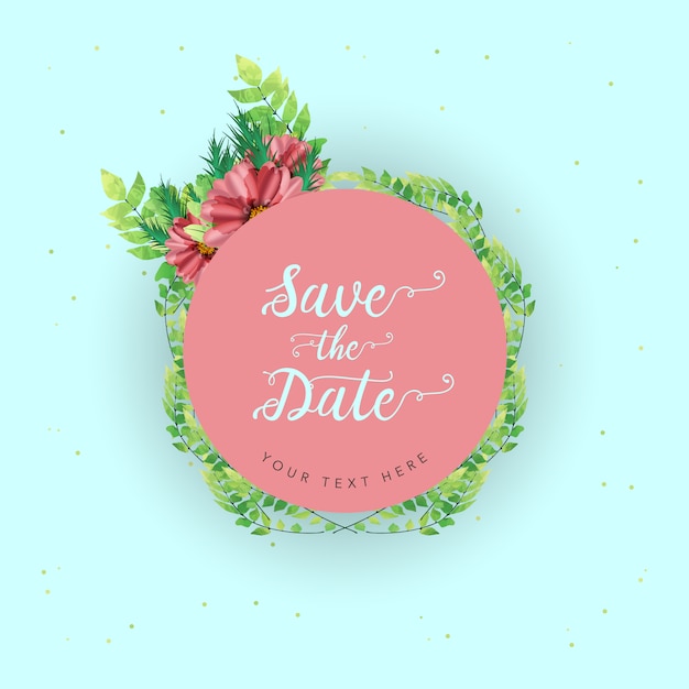 Free Vector Save The Date Background