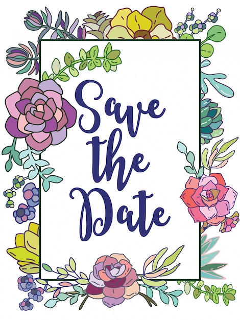 Download Free Save The Date Wedding Card Frame With Flowers Premium Vector Use our free logo maker to create a logo and build your brand. Put your logo on business cards, promotional products, or your website for brand visibility.