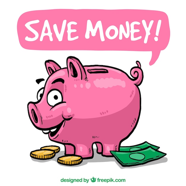 Download Save money illustration Vector | Free Download