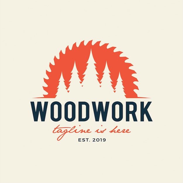 Download Sawmill emblem logo carpentry, woodworkers, lumberjack ...