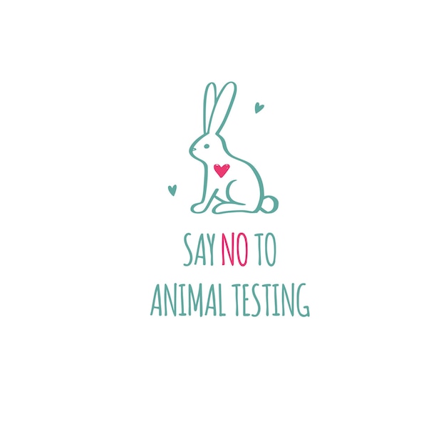 Download Premium Vector | Say no to animal testing cruelty free ...