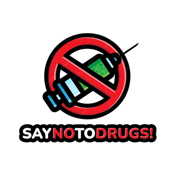 Premium Vector | Say no to drugs