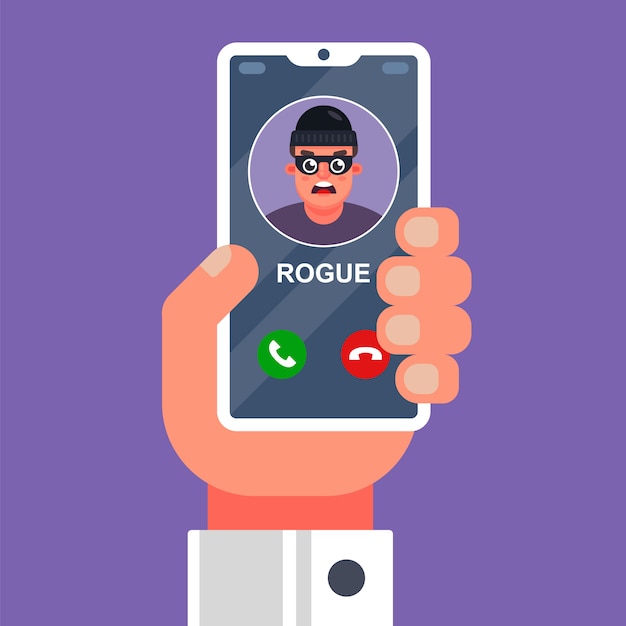 Download Free A Scammer Is Calling On A Cell Phone Premium Vector Use our free logo maker to create a logo and build your brand. Put your logo on business cards, promotional products, or your website for brand visibility.