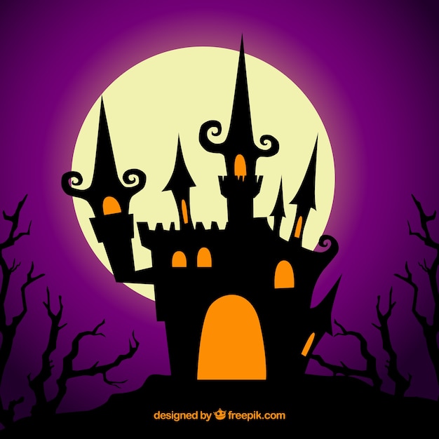 Scary castle | Free Vector