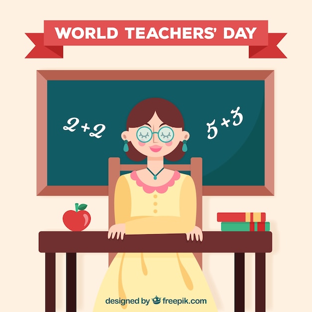 Scene about world teachers ' day