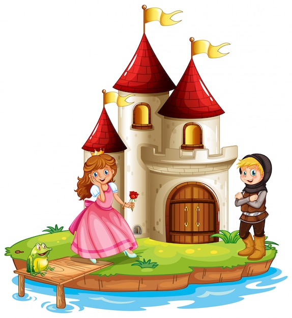 knight princess castle clipart collection