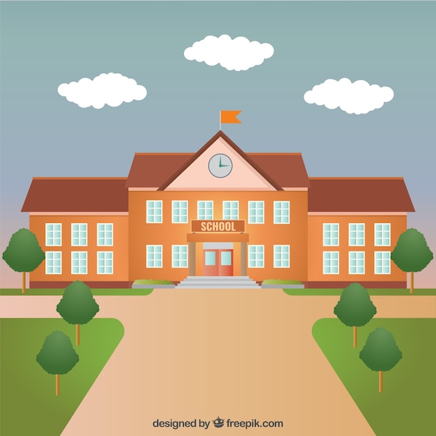 Download Free Vector | School building