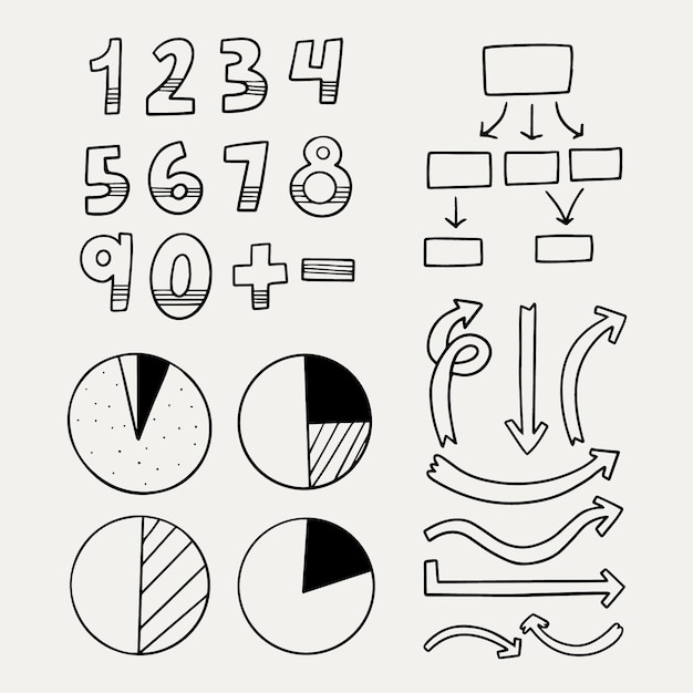 Free Vector | School infographic elements hand drawn