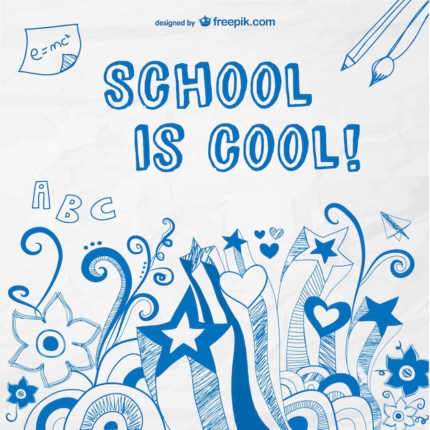 School is cool vector Vector | Free Download