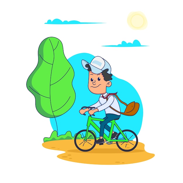 完了しました 正面 自転車 乗る イラスト 夏 とい えば イラスト