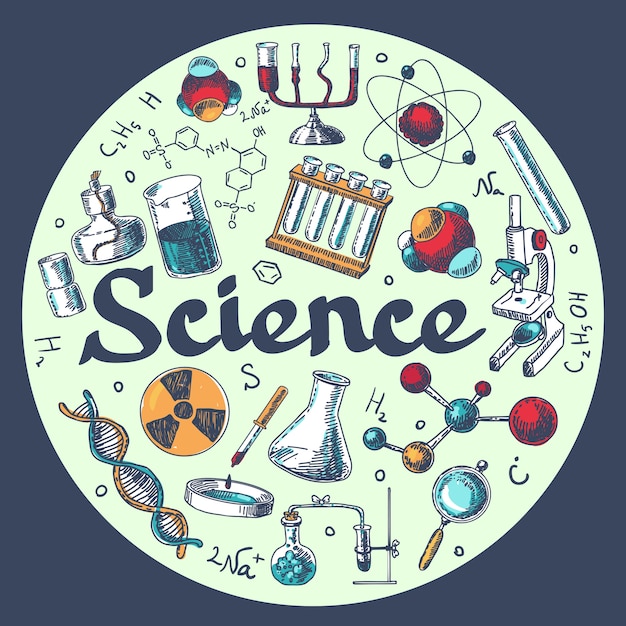 Premium Vector | Science background design