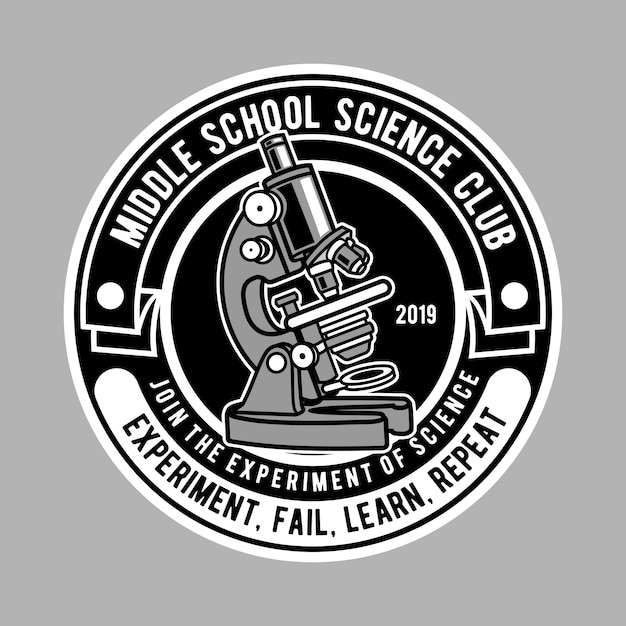 Premium Vector | Science club logo