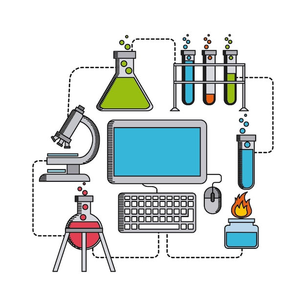 Premium Vector Science Lab Design