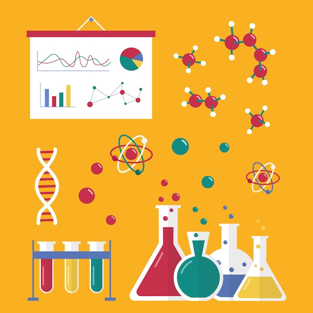 Free Vector | Science lab objects