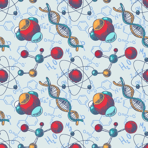 Premium Vector Science pattern design