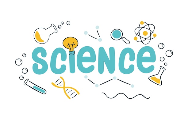 Free Vector | Science work concept with labs objects