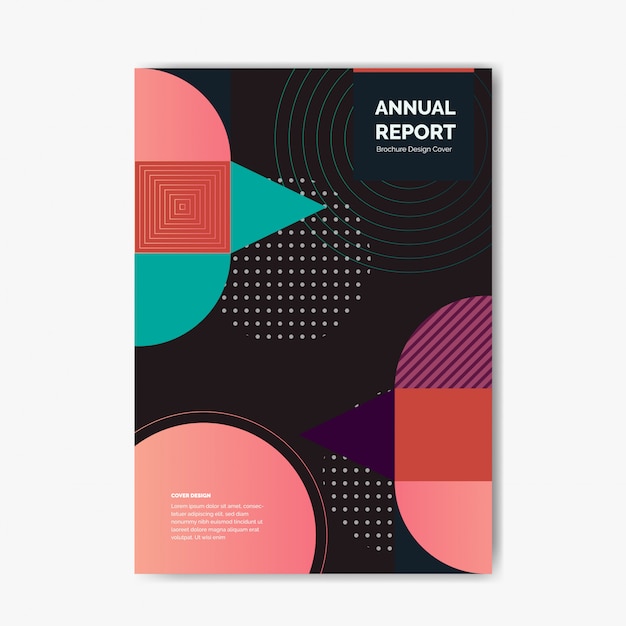 Premium Vector Scientific Annual Report Cover Template Design   Scientific Annual Report Cover Template Design 9095 78 