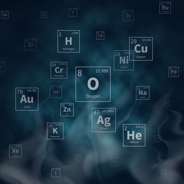 Download Scientific vector background with chemical elements ...