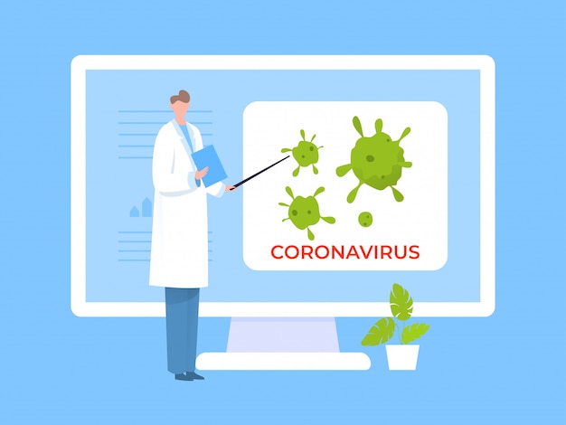 Download Free Scientist Explaining About Coronavirus Concept Illustration Man Use our free logo maker to create a logo and build your brand. Put your logo on business cards, promotional products, or your website for brand visibility.