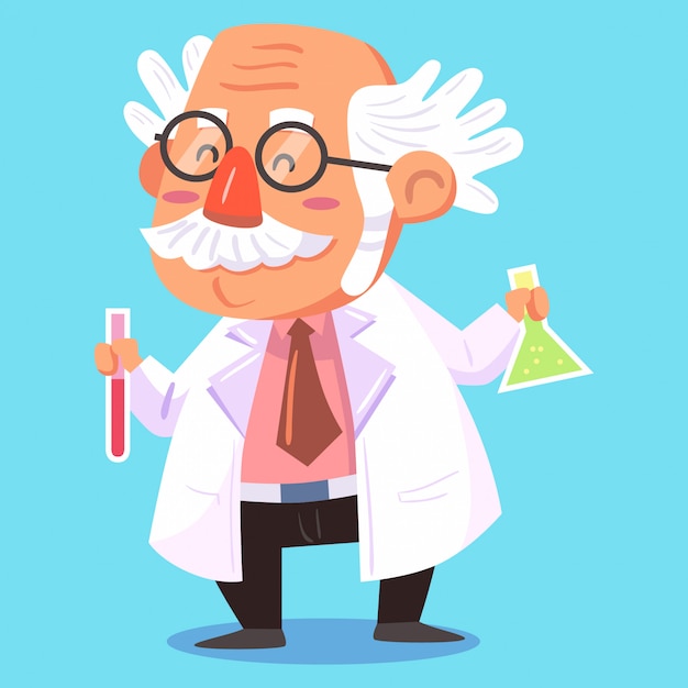 Premium Vector | Scientist vector illustration