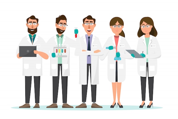 Premium Vector | Scientists