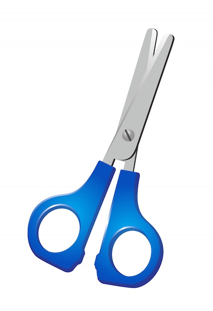 Scissors realistic Free Vector