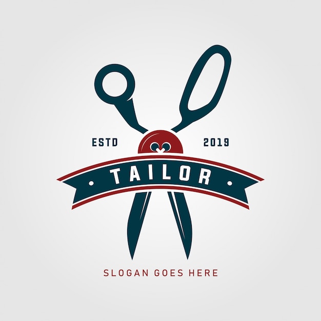 Download Free Scissors Tailor Logo Template Premium Vector Use our free logo maker to create a logo and build your brand. Put your logo on business cards, promotional products, or your website for brand visibility.