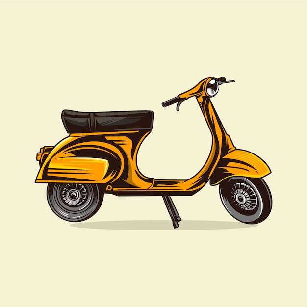 Premium Vector Scooters Vehicle Illustration