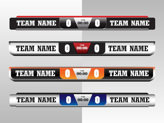 Premium Vector | Scoreboard digital screen graphic template