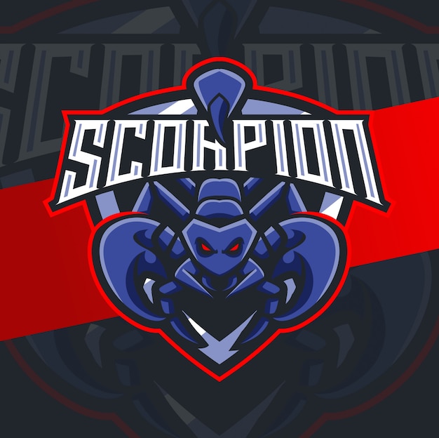 Premium Vector | Scorpion mascot esport logo design