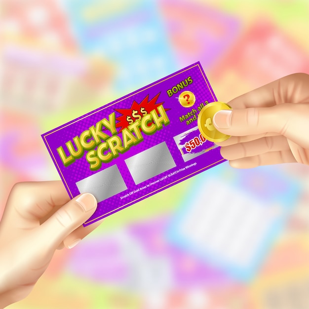 Free Vector Scratch lottery tickets
