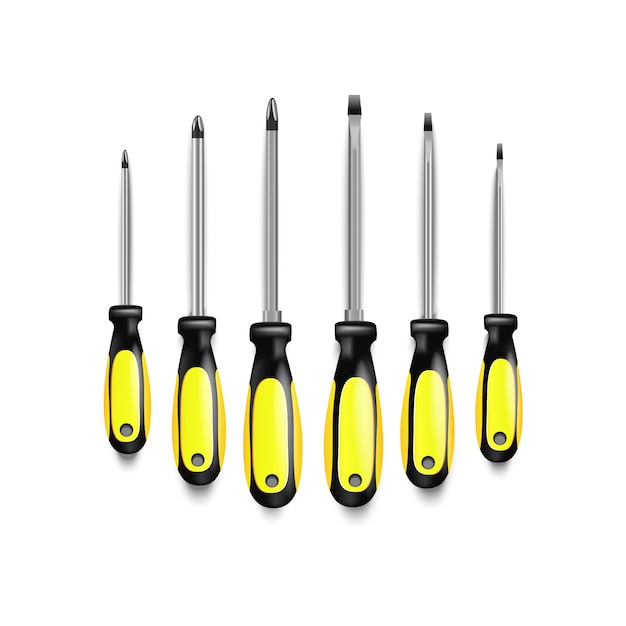 different screwdrivers