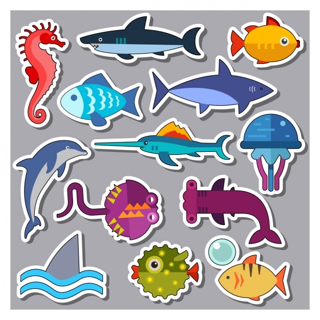 Fish And Other Ocean Animals Printable Stickers Free Printable – NBKomputer