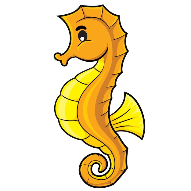 Premium Vector | Sea horse cartoon