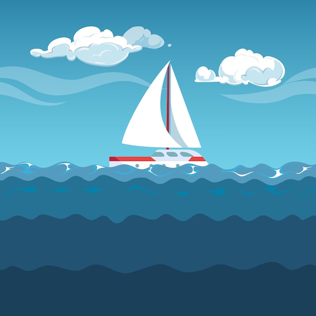 Premium Vector | Sea illustration