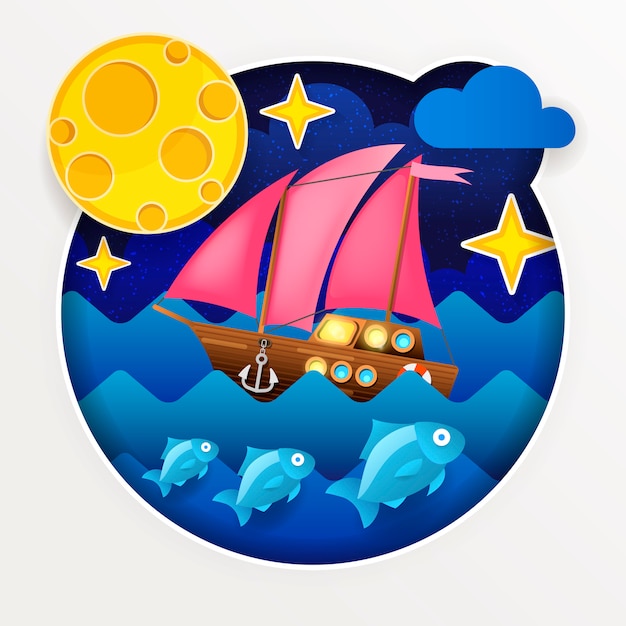 Premium Vector | Sea illustration