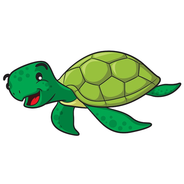 Premium Vector | Sea turtle cartoon