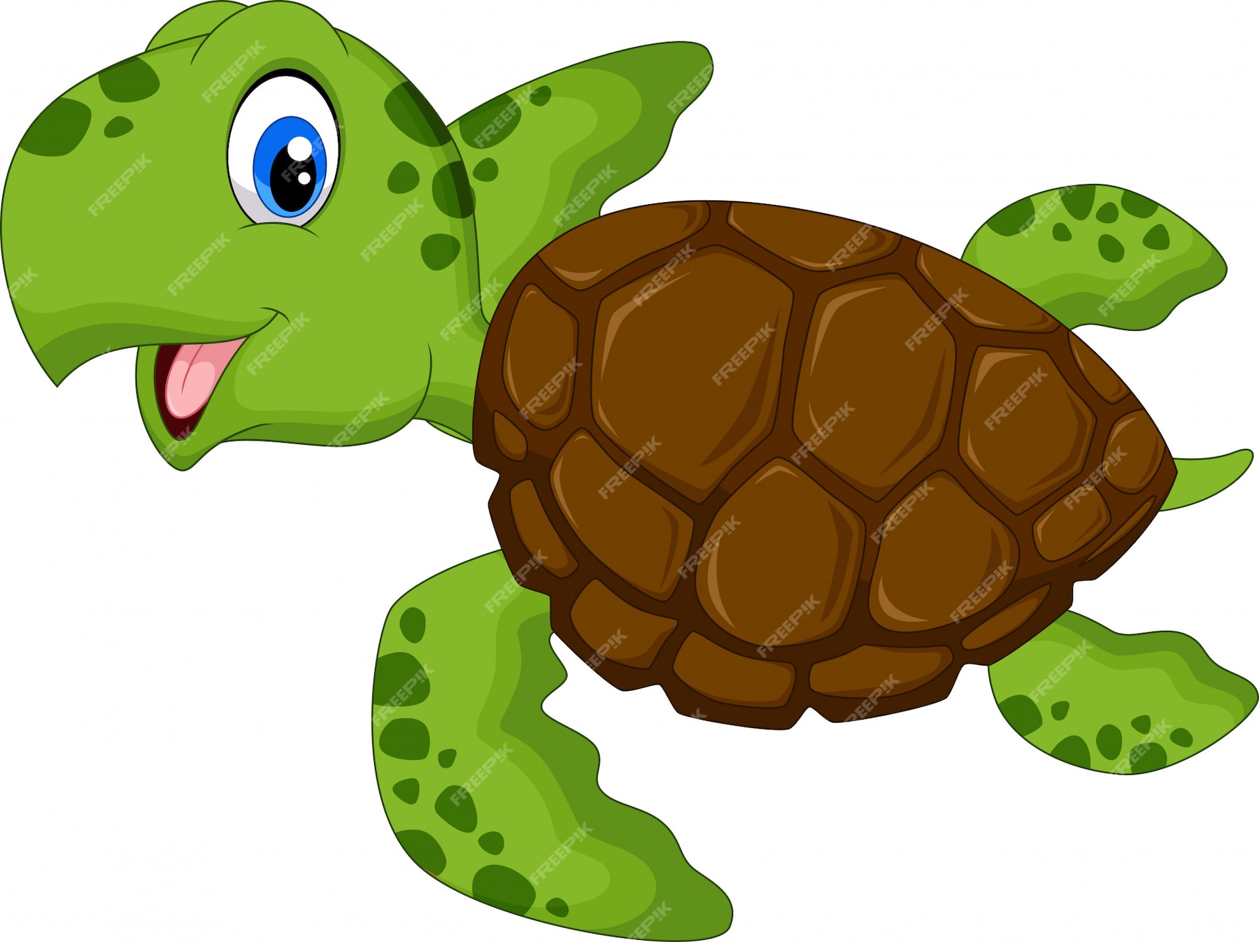 Premium Vector | Sea turtle cartoon