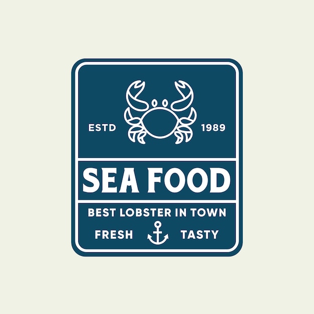 Download Seafood Logo Design Free PSD - Free PSD Mockup Templates