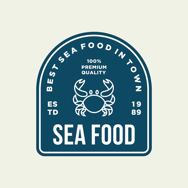 Download Free Seafood Crab For Restaurant Line Logo Design Premium Vector Use our free logo maker to create a logo and build your brand. Put your logo on business cards, promotional products, or your website for brand visibility.