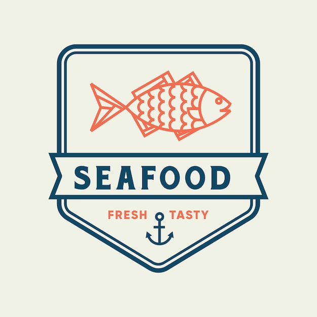 Download Free Seafood Fish For Restaurant Line Logo Design Premium Vector Use our free logo maker to create a logo and build your brand. Put your logo on business cards, promotional products, or your website for brand visibility.